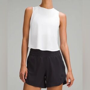 Lululemon - Sculpt Cropped Tank Top - White - Size 10